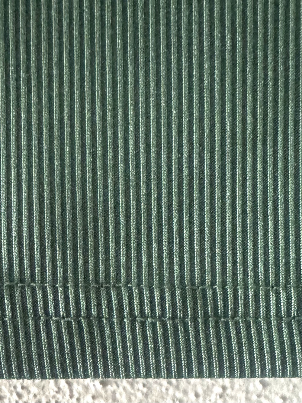 Forest Green Ribbed Crop Top Short Sleeve Scoop Neck XS - Picture 5 of 6